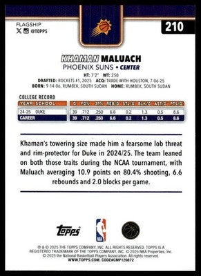 2025-26 Topps #210 Khaman Maluach