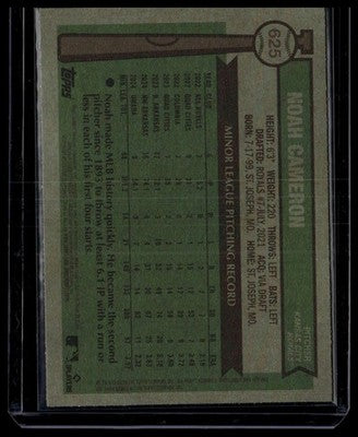 2025 Topps Heritage #625 Noah Cameron