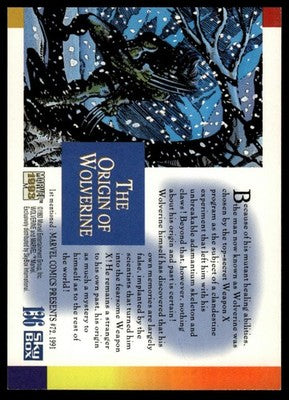 1993 SkyBox Marvel Universe #136 The Origin of Wolverine