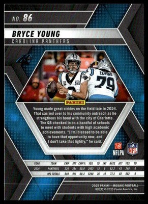 2025 Panini Mosaic #86 Bryce Young