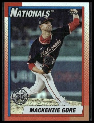 2025 Topps Update #U90-20 MacKenzie Gore 1990 Topps Baseball 35th Ann