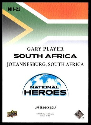 2026 Upper Deck #NH-23 Gary Player National Pride