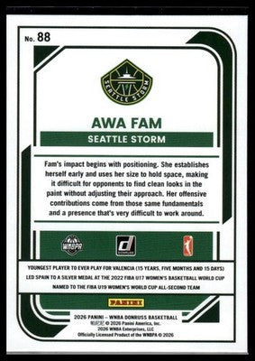 2026 Donruss WNBA #88 Awa Fam