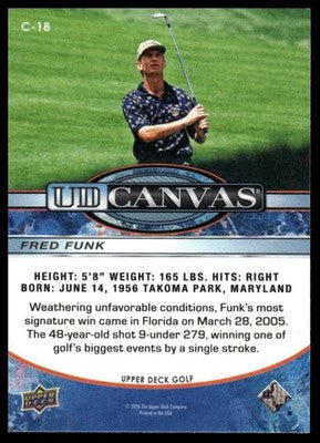 2026 Upper Deck #C-18 Fred Funk UD Canvas