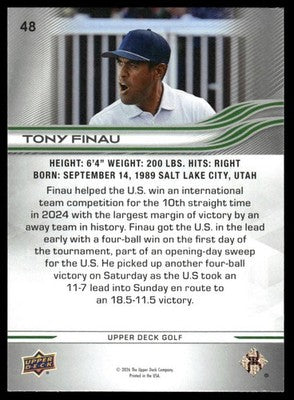 2026 Upper Deck #48 Tony Finau