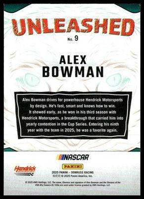 2025 Donruss #9 Alex Bowman Unleashed