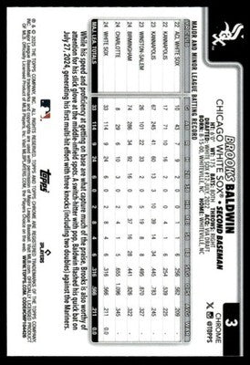 2025 Topps Chrome #3 Brooks Baldwin
