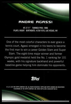 2025 Topps Chrome Sapphire Edition #244 Andre Agassi