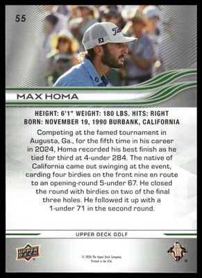 2026 Upper Deck #55 Max Homa