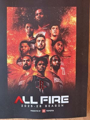 2025-2026 NBA Houston Rockets Official Yearbook