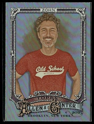 2025 Topps Allen & Ginter #287 Ethan Zohn Silver Portrait