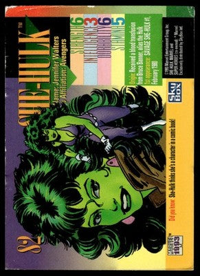 1993 SkyBox Marvel Universe #82 She-Hulk