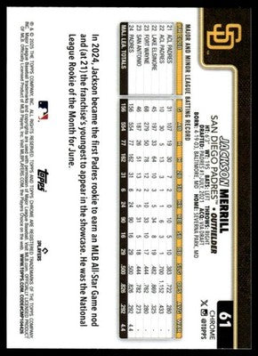 2025 Topps Chrome #61 Jackson Merrill Refractors
