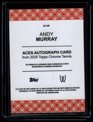 2025 Topps Chrome #AA-AM Andy Murray Aces Autographs