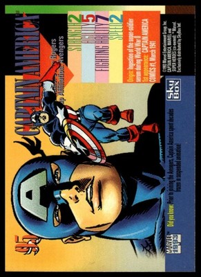 1993 SkyBox Marvel Universe #95 Captain America