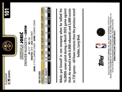2025-26 Topps #101 Nikola Jokić