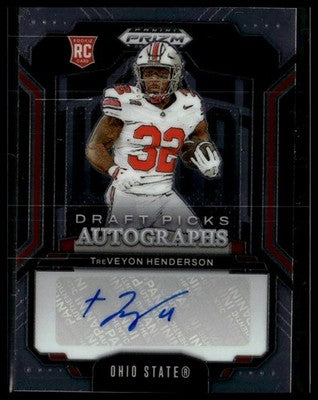 2025 Panini Prizm Draft Picks #DPA-THN TreVeyon Henderson Draft Picks Autographs