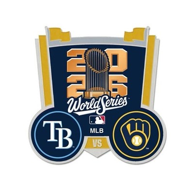 2026 World Series Dueling Collector Pin Milwaukee Brewers vs Tampa Bay Rays V7