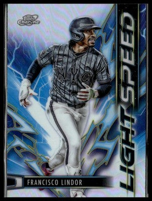 2025 Topps Chrome Cosmic #LS-19 Francisco Lindor Light Speed