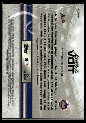 2025 Bowman Draft #BDN-4 Mitch Voit Bowman Draft Night