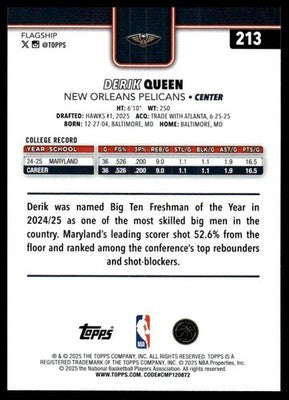 2025-26 Topps #213 Derik Queen