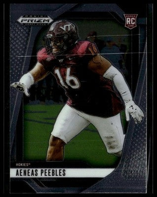 2025 Panini Prizm Draft Picks #145 Aeneas Peebles Prizms Silver