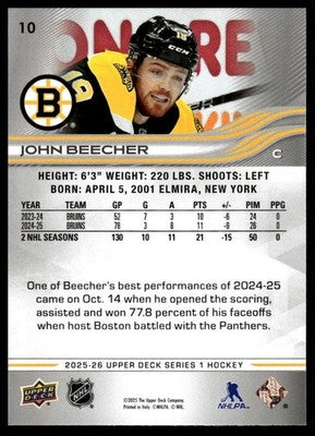 2025-26 Upper Deck #10 John Beecher