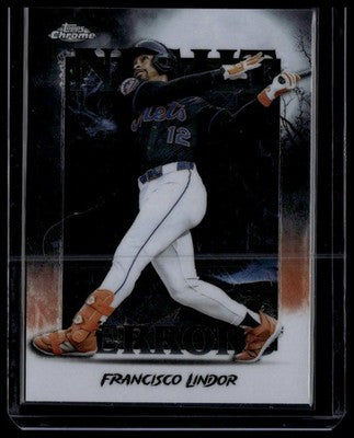2025 Topps Chrome Update #NT-18 Francisco Lindor Night Terrors