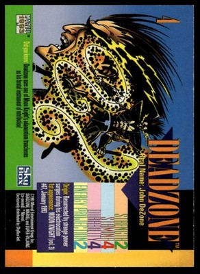 1993 SkyBox Marvel Universe #4 Deadzone