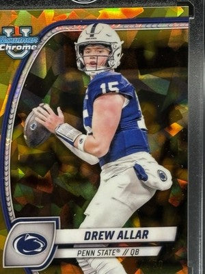 2024 Bowman University Chrome Sapphire Edition - Drew Allar #4 Gold /50 (RC)