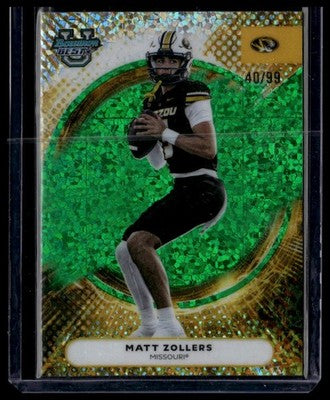 2025 Bowman University Best #11 Matt Zollers Green Mini-Diamond #/99