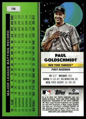 2025 Topps Chrome Cosmic #159 Paul Goldschmidt