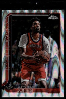 2025-26 Topps Chrome Update #114 Herbert Jones RayWave Refractor