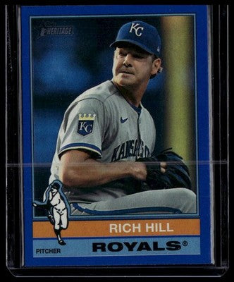2025 Topps Heritage #593 Rich Hill Dark Blue Border