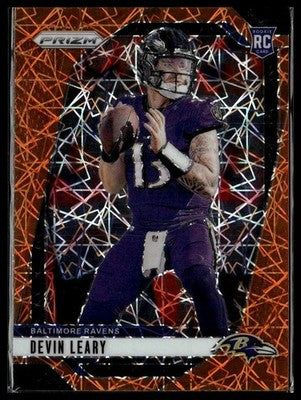 2024 Panini Prizm #327 Devin Leary Orange Disco Prizm
