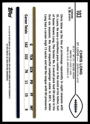 2024 Topps Chrome #103 Chris Long