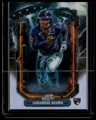 2025 Topps Chrome Cosmic #ET-31 Luisangel Acuña Extraterrestrial Talent