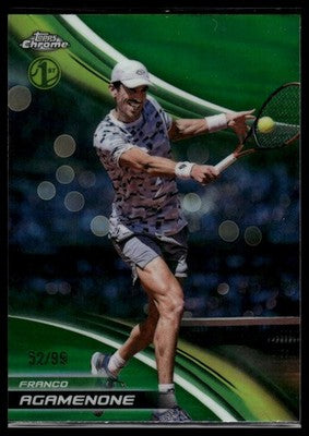 2025 Topps Chrome #267 Franco Agamenone Green Refractor #/99