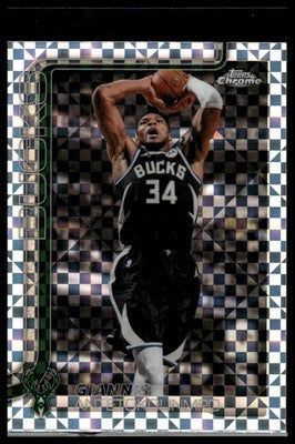 2025-26 Topps Chrome Update #7 Giannis Antetokounmpo X-Fractor