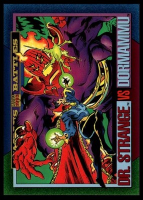 1993 SkyBox Marvel Universe #160 Dr. Strange vs Dormammu