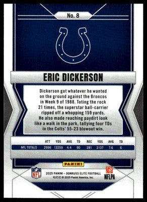 2025 Donruss Elite #8 Eric Dickerson