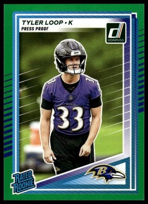 2025 Donruss #382 Tyler Loop Press Proofs Yellow