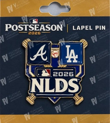 2026 NLDS Division Series Pin Los Angeles Dodgers vs Atlanta Braves NLCS