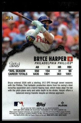2026 Topps Chrome #WC-4 Bryce Harper Wrecking Crew