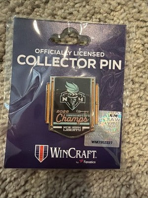 2026 New York Liberty WNBA Commissioners Cup Champions Pin