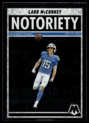 2025 Panini Mosaic #2 Ladd McConkey Notoriety
