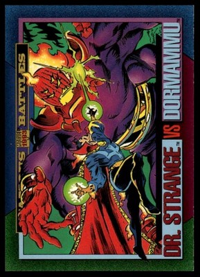 1993 SkyBox Marvel Universe #160 Dr. Strange vs Dormammu