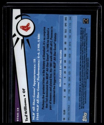 2025 Topps Archives #07AS-13 Ted Williams 2007 Topps All-Stars
