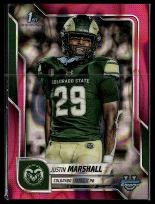 2025 Bowman University Chrome #135 Justin Marshall
