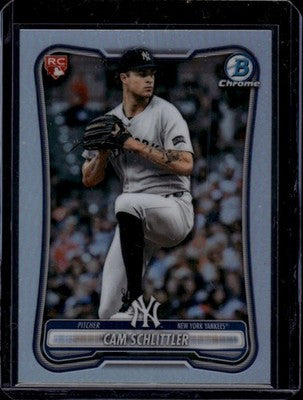 2026 Bowman Chrome #29 Cam Schlittler Red RC Logo Image Variation